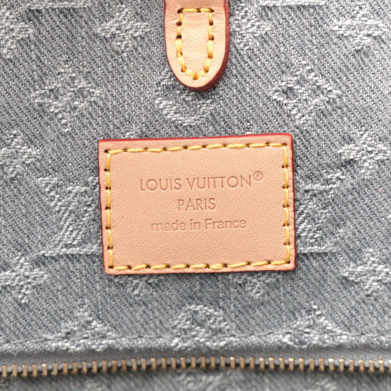 Louis Vuitton Monogram Denim Onthego MM Washed Gray 6 of 10