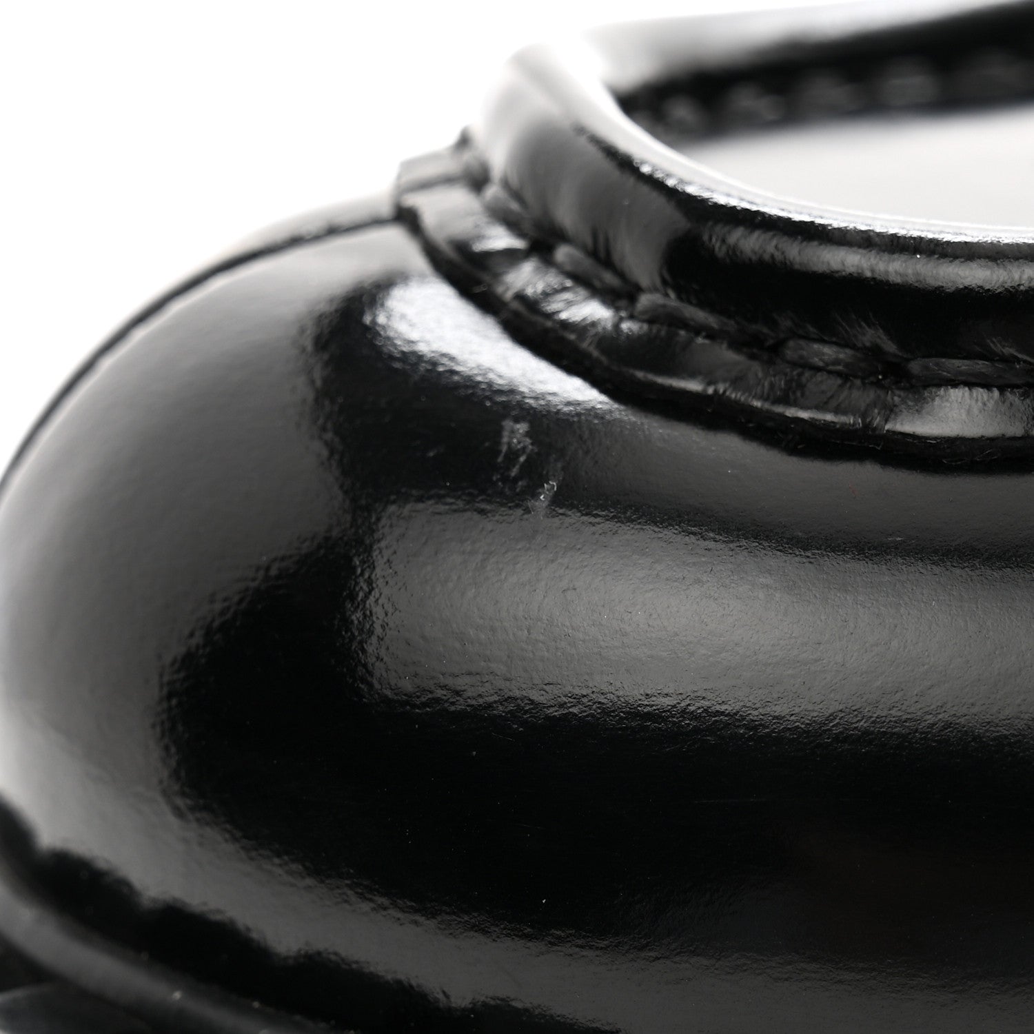 Prada Spazzolato Metal Triangle Logo 50mm Loafers 38.5 Black 9 of 13