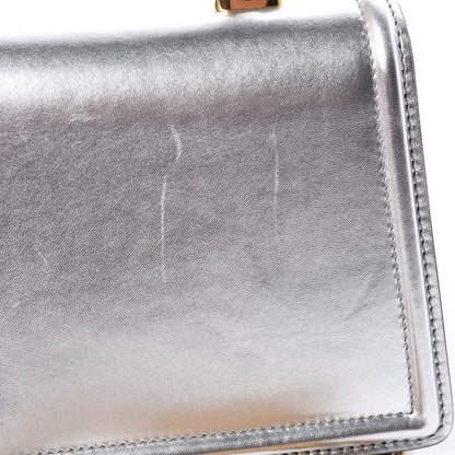 Dolce & Gabbana Smooth Calfskin Devotion Envelope Top Handle Bag Silver 12 of 13