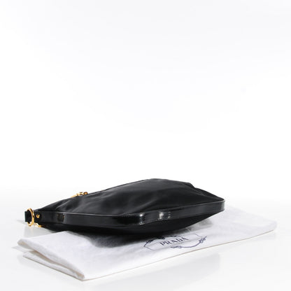 Prada Nylon Small Flat Messenger Bag Black 6 of 11