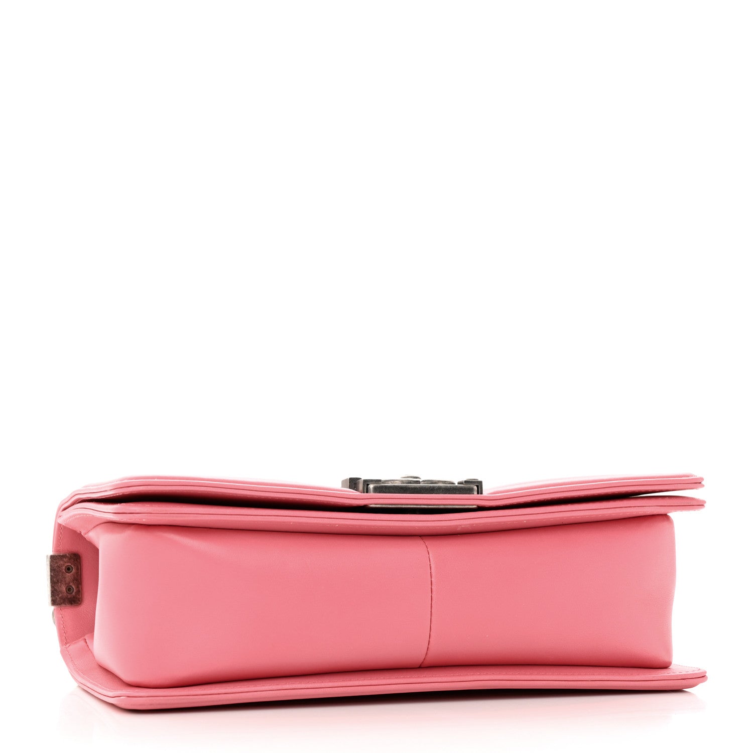 Chanel Calfskin Chevron Quilted Medium Boy Flap Pink 4 of 17