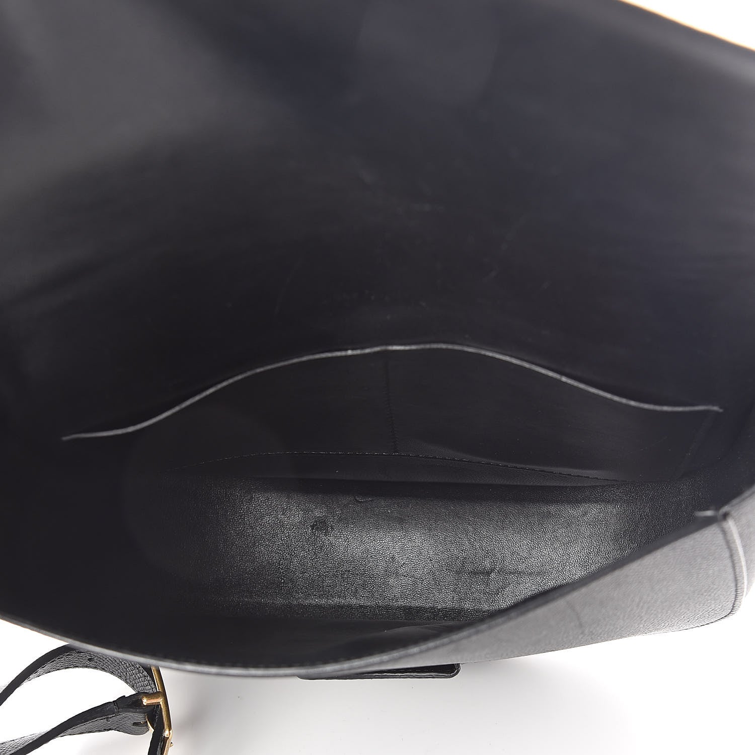 Celine Grained Calfskin Compact Trotteur Black 5 of 8