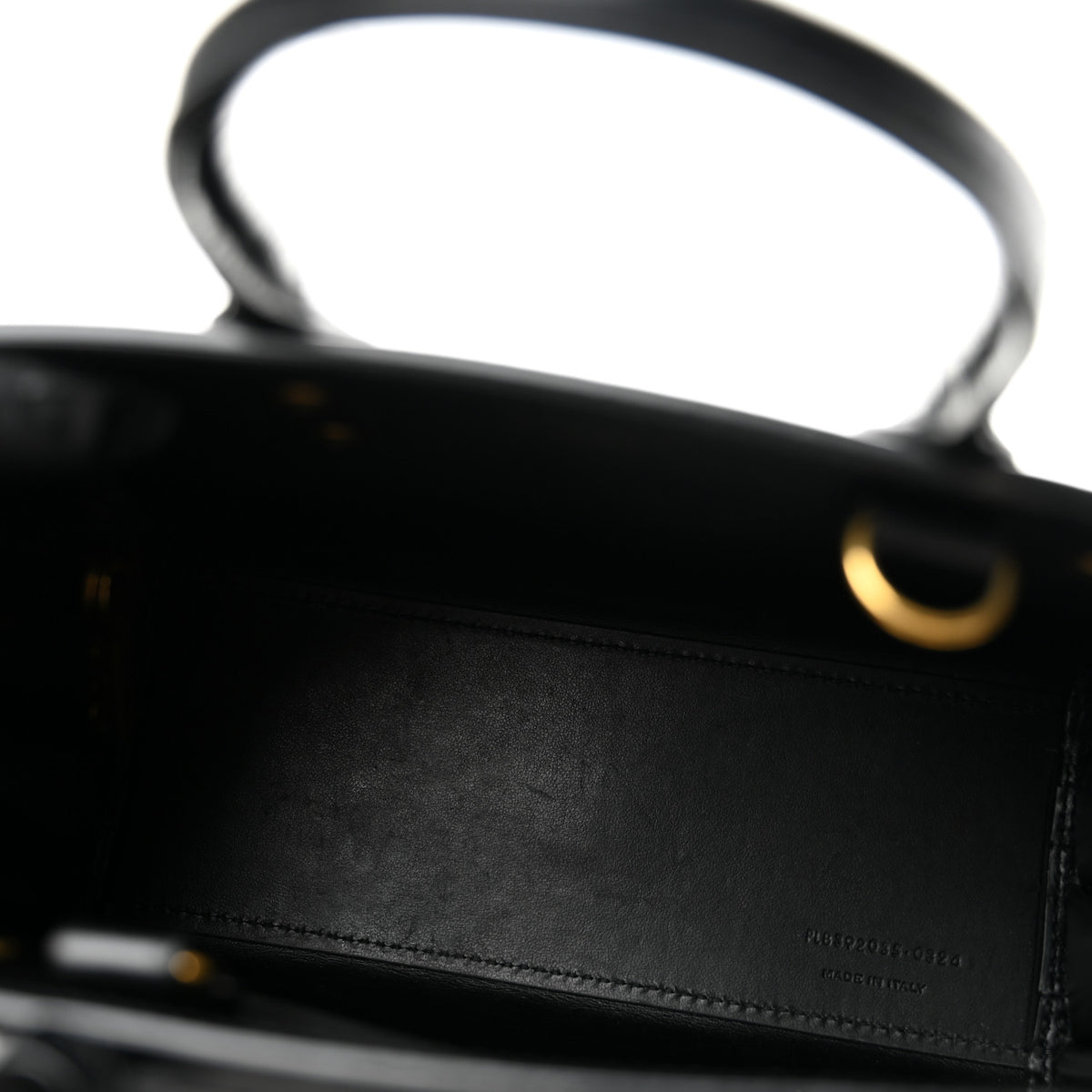 Saint Laurent Calfskin Crocodile Embossed Nano Sac De Jour Black 5 of 14