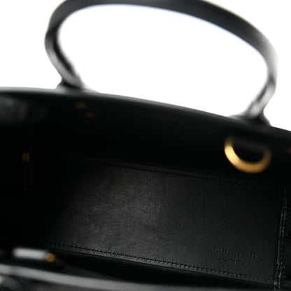 Saint Laurent Calfskin Crocodile Embossed Nano Sac De Jour Black 5 of 14