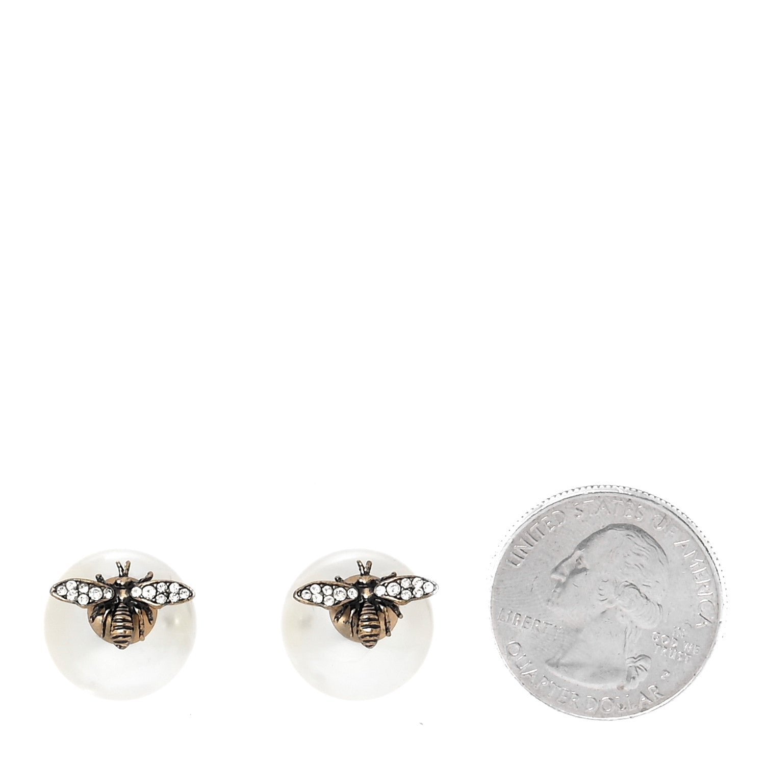 Christian Dior Pearl Bee Star Mise En Dior Tribal Earrings 2 of 5