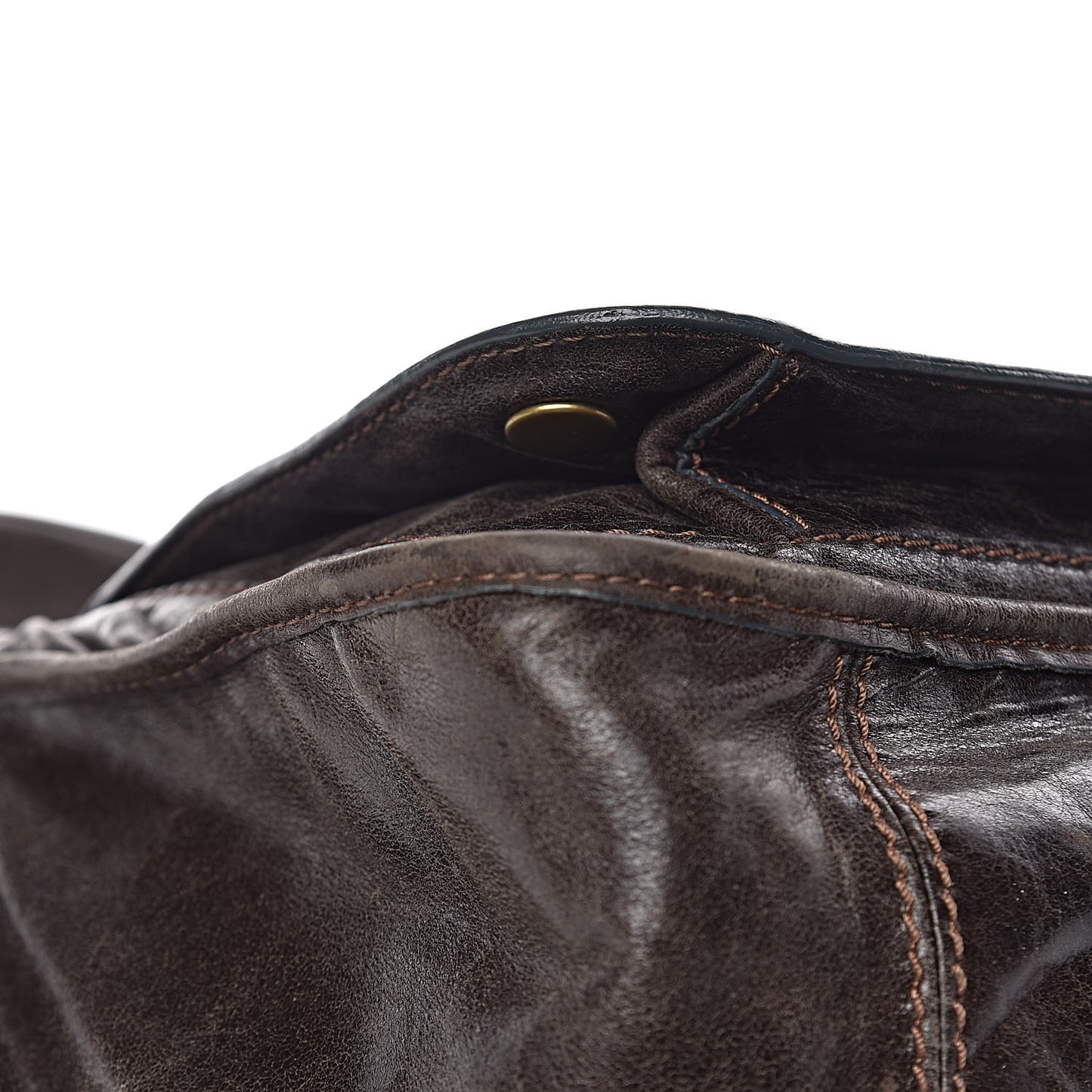 Calfskin Large Bay Tote Brown