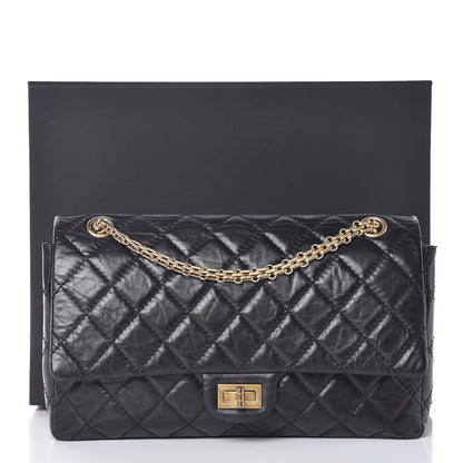 Chanel Aged Calfskin Quilted 2.55 Reissue 226 Flap Black 9 of 9