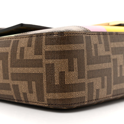 Fendi Glazed Fabric FF 1974 Hairdo Girls Inlay Baguette Mogano Panna Multicolor 9 of 12