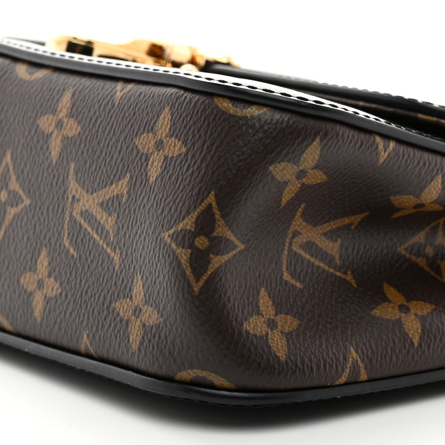 Patent Calfskin Monogram Cherrywood BB Black