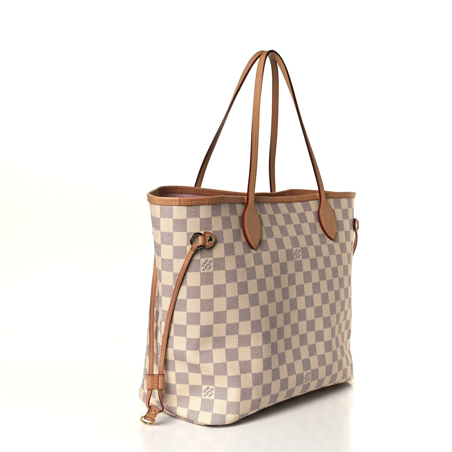 Damier Azur Neo Neverfull MM Rose Ballerine
