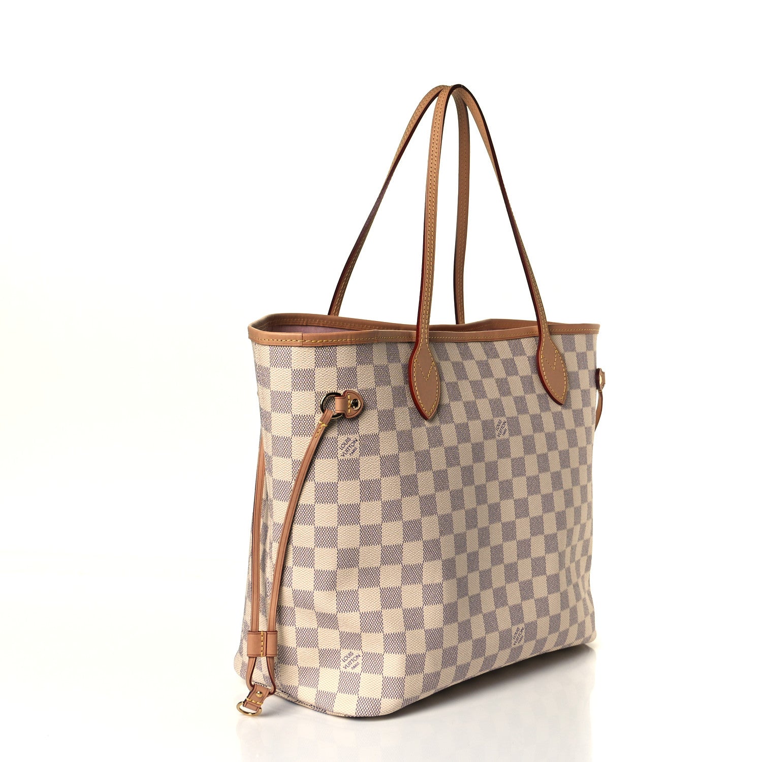 Louis Vuitton Damier Azur Neo Neverfull MM Rose Ballerine 3 of 8