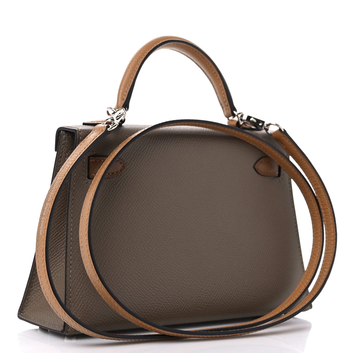 Hermes Epsom Mini Kelly Sellier 20 Etoupe Alezan Biscuit 3 of 10