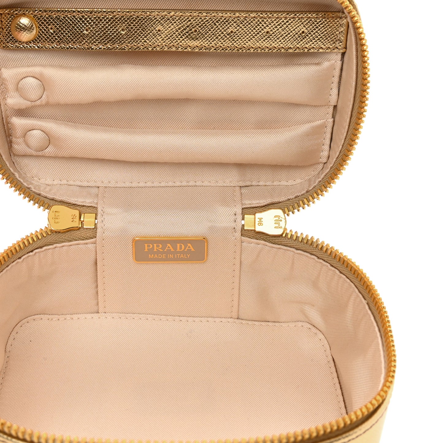 Saffiano Beauty Case Platino