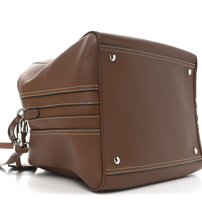 Burberry Smooth Calfskin Medium Cube Bowling Bag Malt Brown 8 of 9