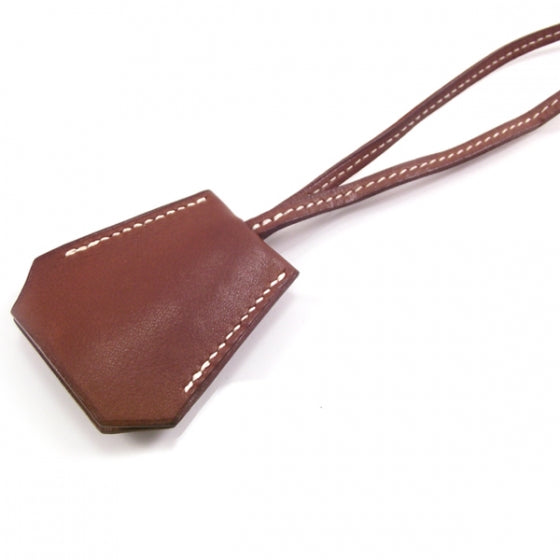 Hermes Chocolate Brown Clochette Necklace 4 of 4