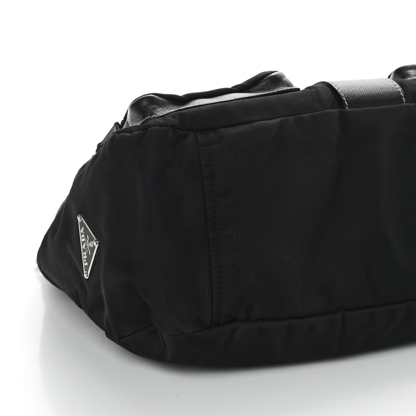 Nylon Saffiano Vela Messenger Bag Black