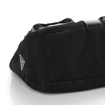 Prada Nylon Saffiano Vela Messenger Bag Black 7 of 8