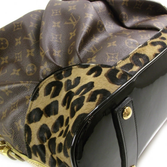 Louis Vuitton Monogram Leopard Pleated Steamer Bag LTD ED 5 of 9