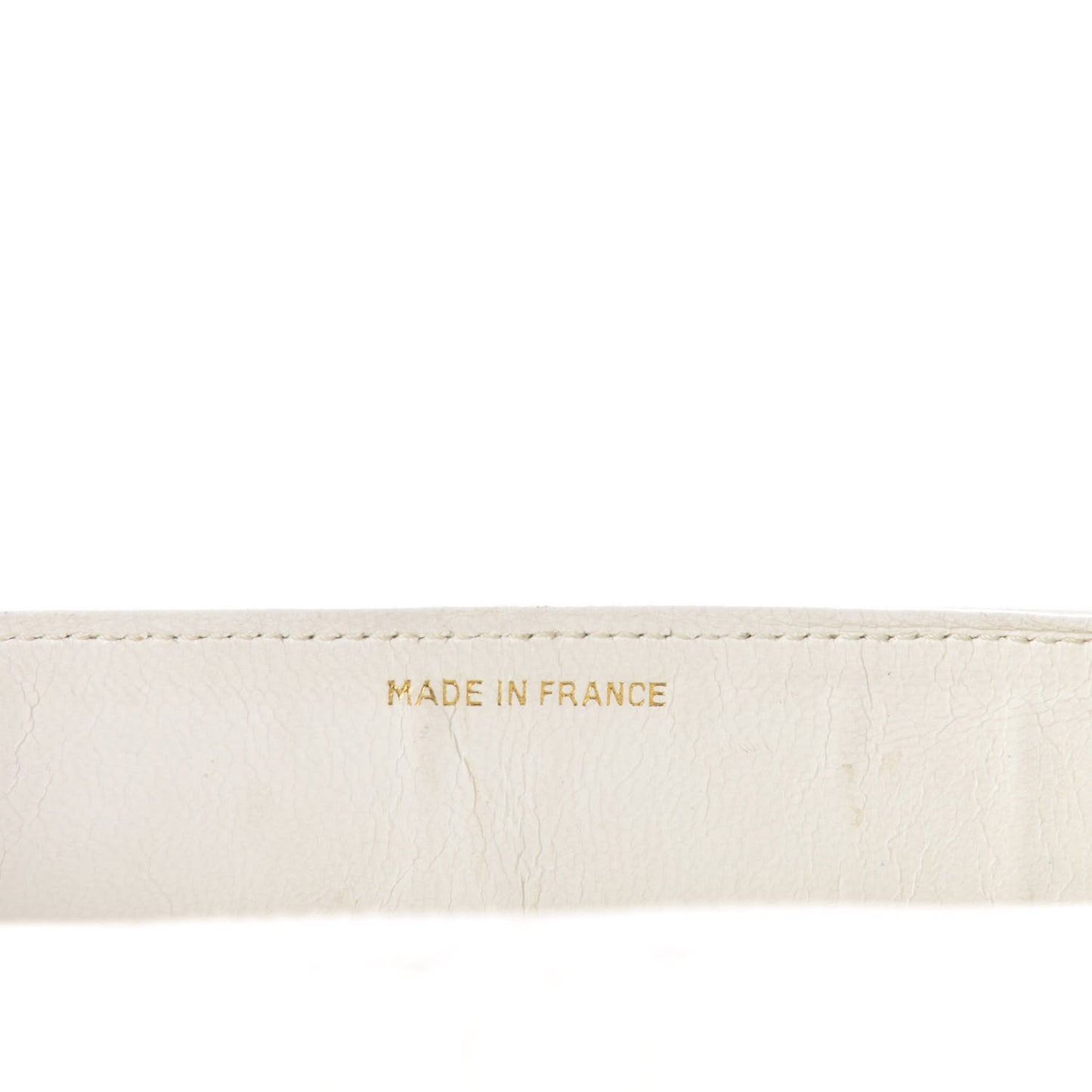 Lambskin Quilted Medium Double Flap White