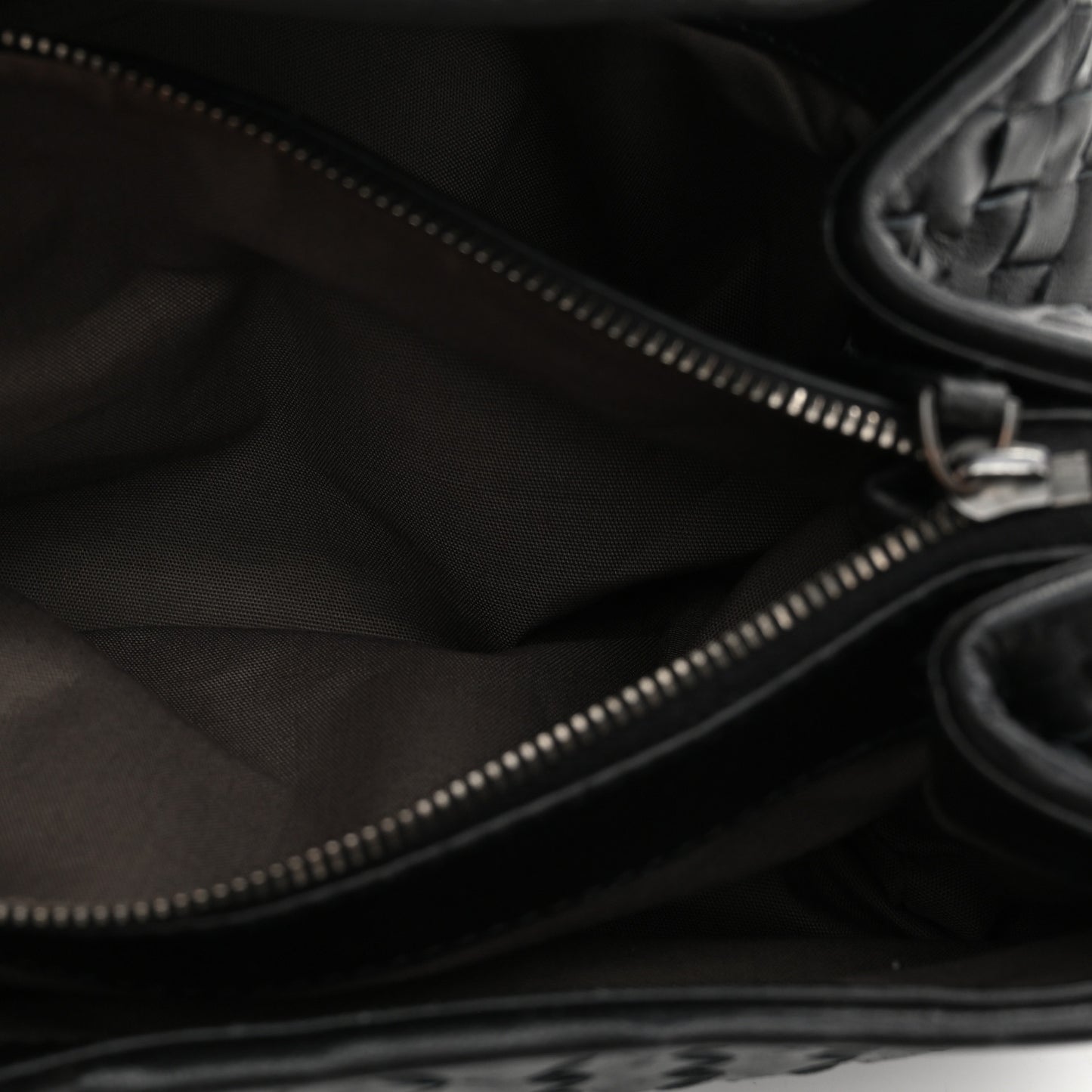 Nappa Intrecciato Flap Clutch Black