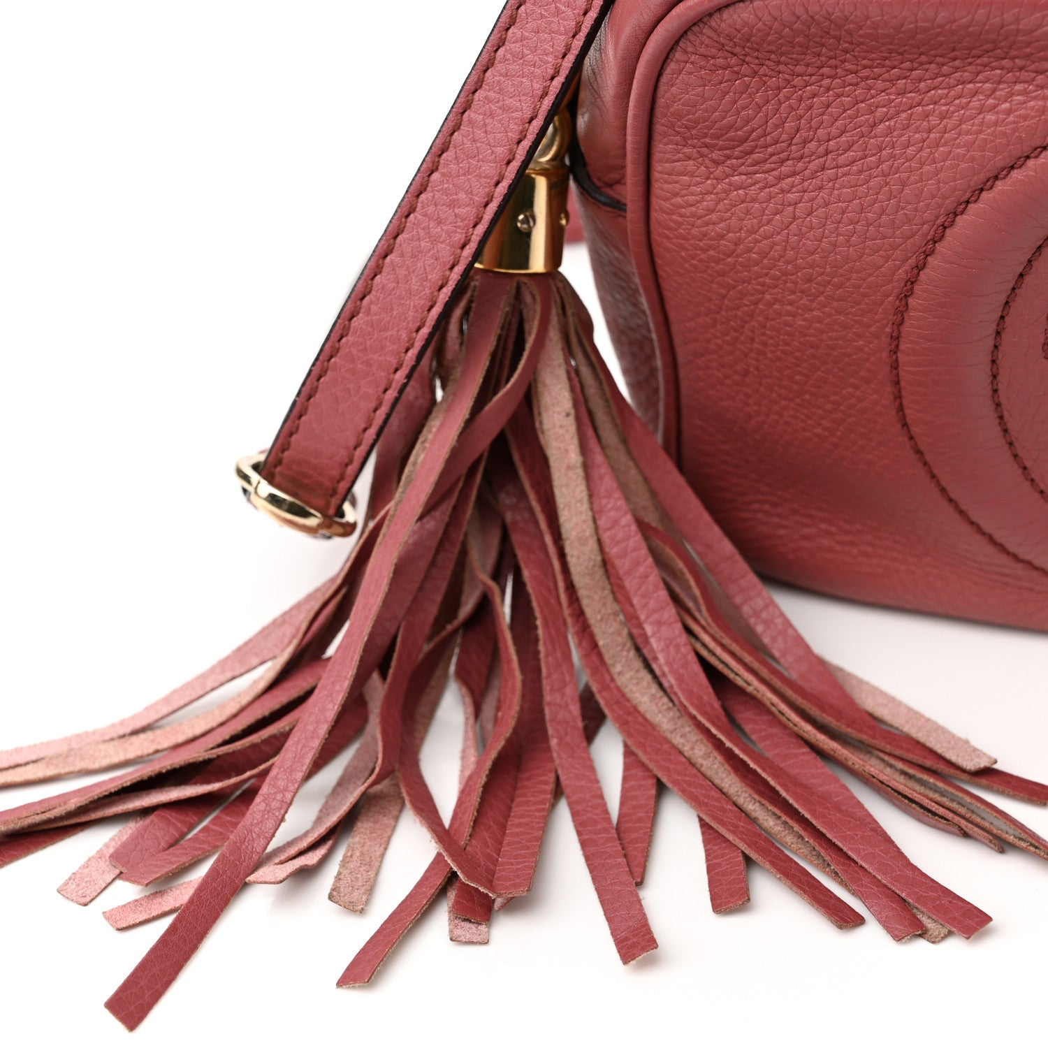 Gucci Pebbled Calfskin Small Soho Disco Bag Peonia Flower 11 of 12
