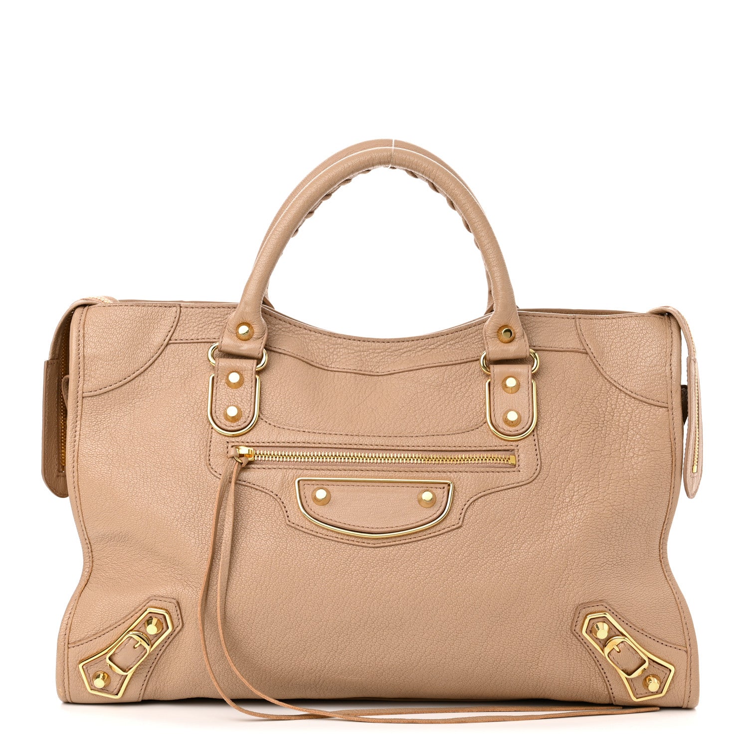 Balenciaga Chevre Gold Metallic Edge Hardware City Rose Des Sables 1 of 12