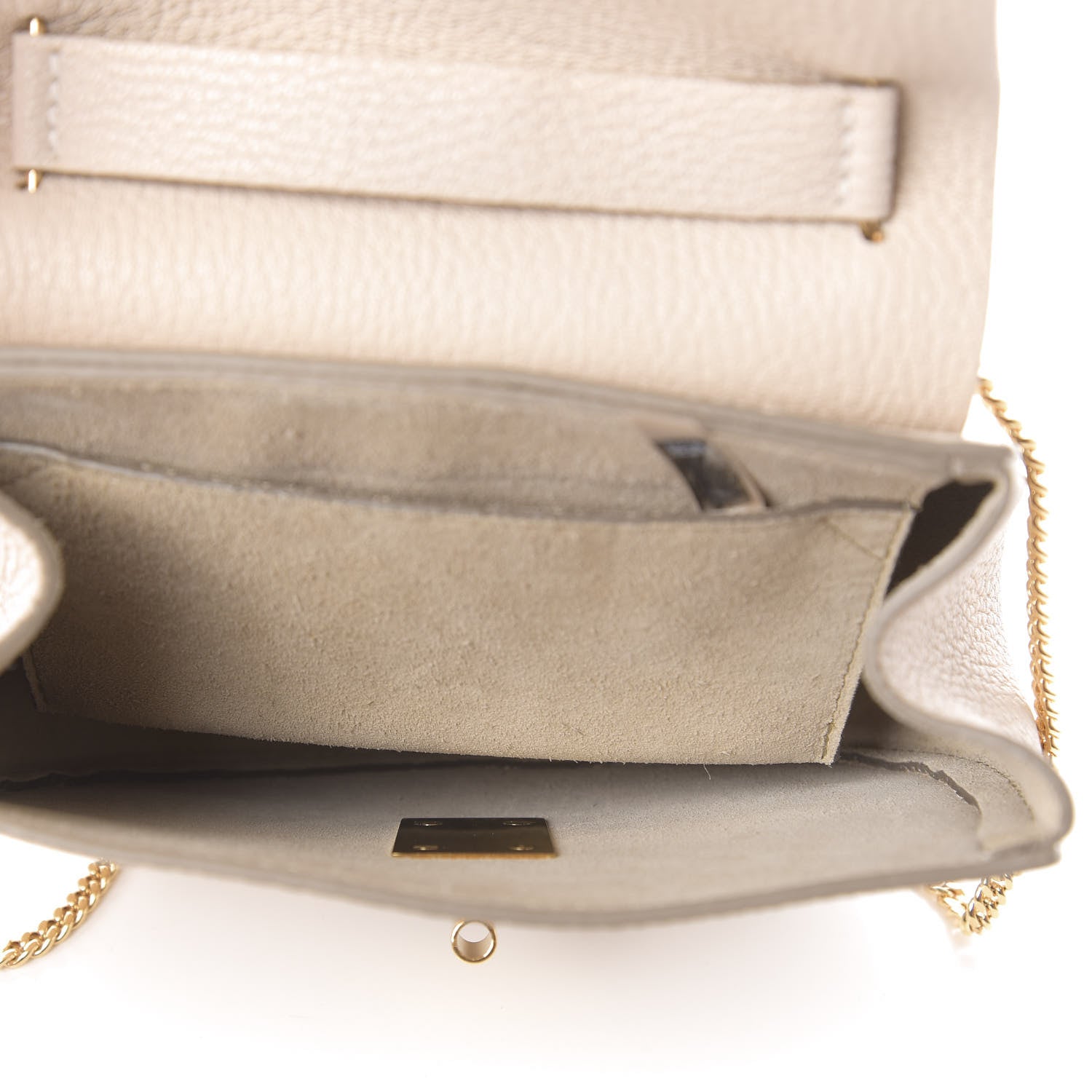 Chloe Grained Lambskin Mini Drew Shoulder Bag Abstract White 5 of 8