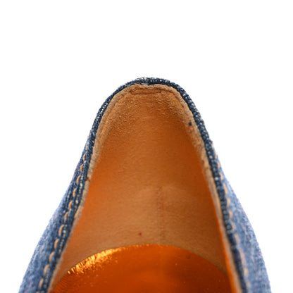 Christian Louboutin Denim Jazz Calf So Kate 120 Pumps 36 Blue 9 of 14