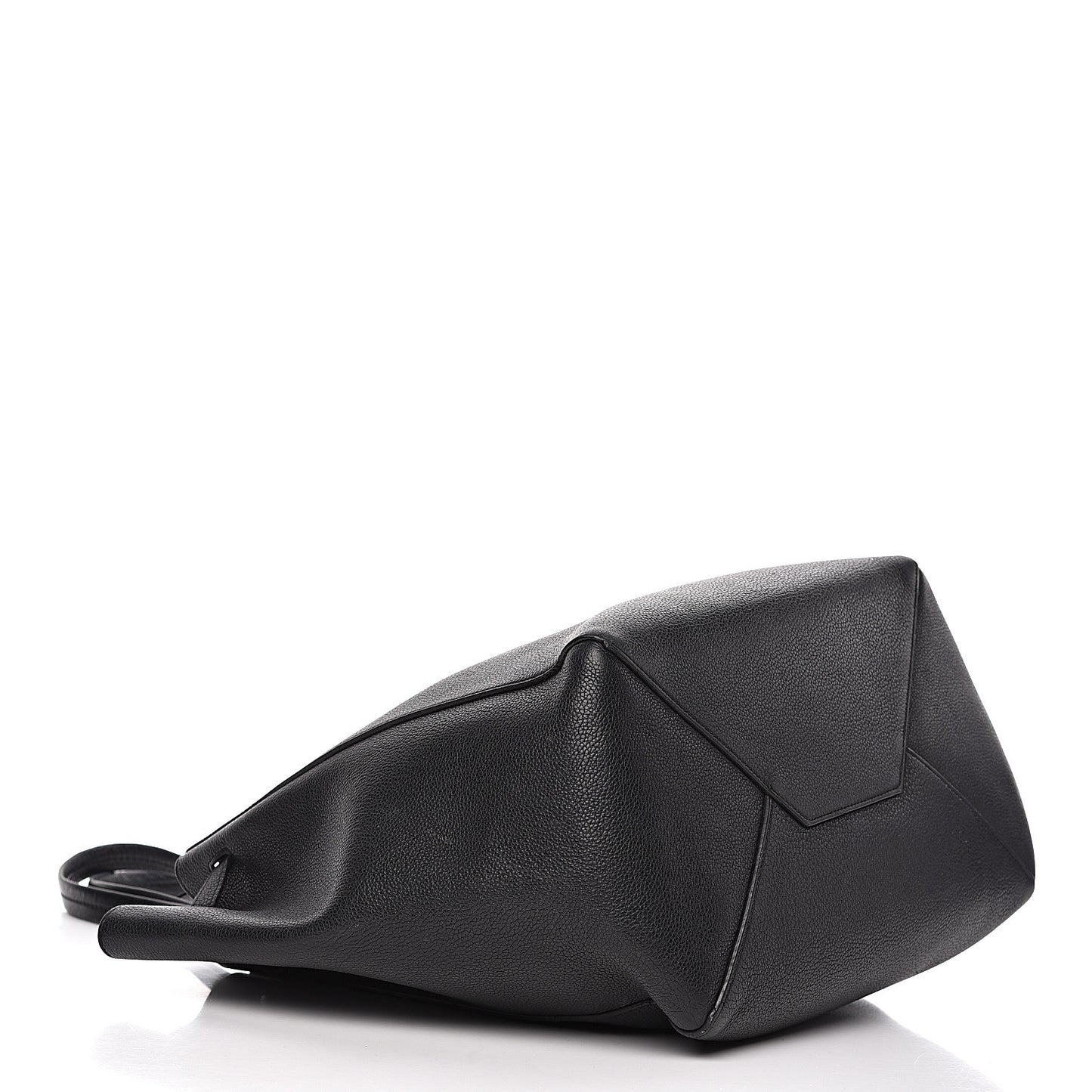 Soft Grained Calfskin Small Belt Cabas Phantom Black
