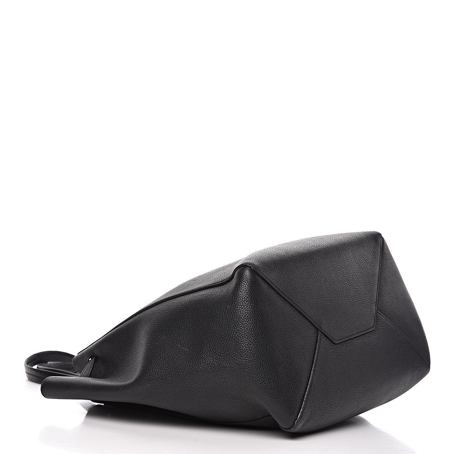 Celine Soft Grained Calfskin Small Belt Cabas Phantom Black 4 of 14