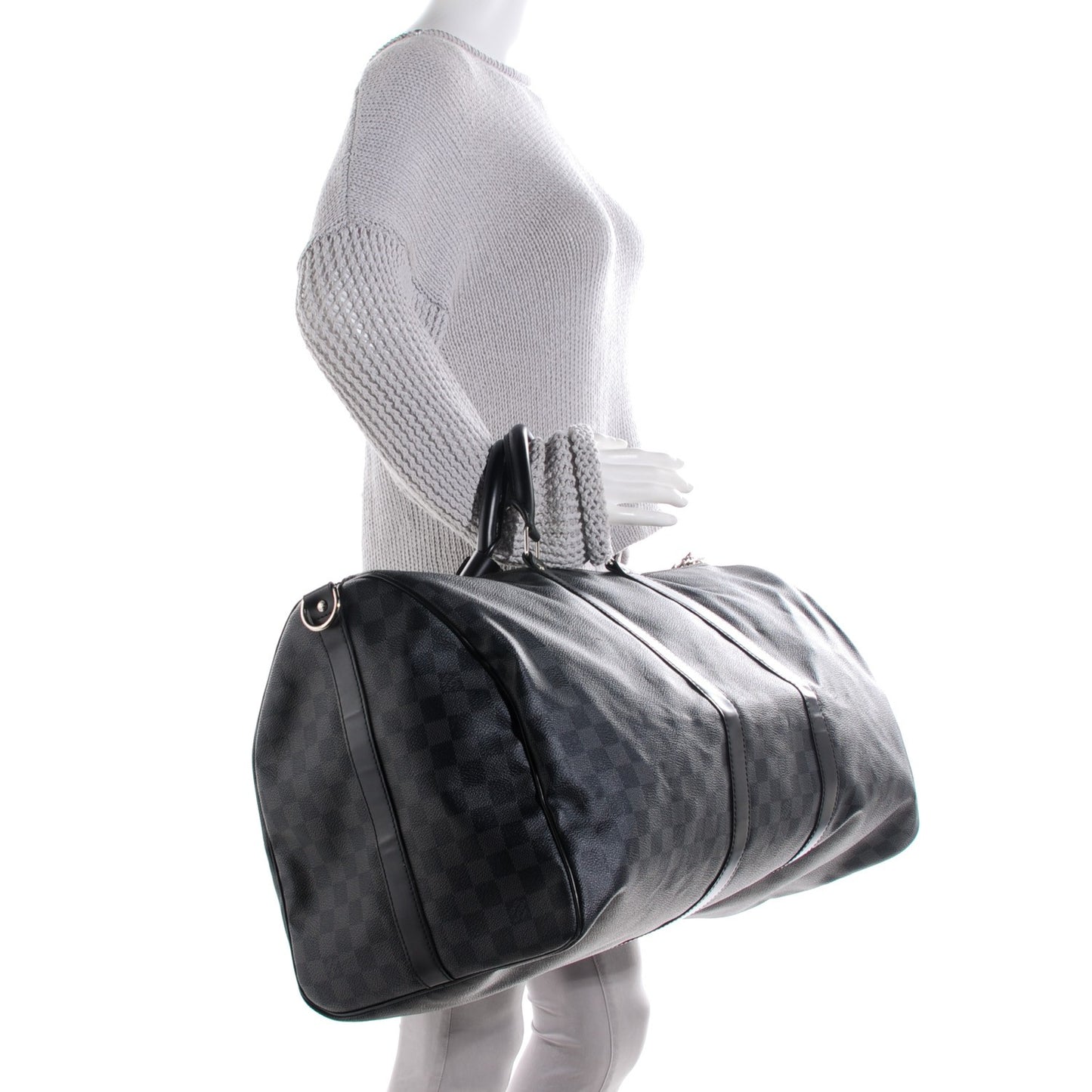 Damier Graphite Keepall Bandouliere 55
