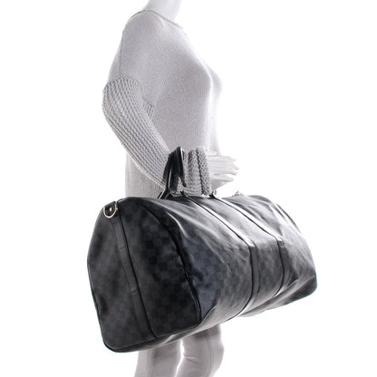 Louis Vuitton Damier Graphite Keepall Bandouliere 55 1 of 9