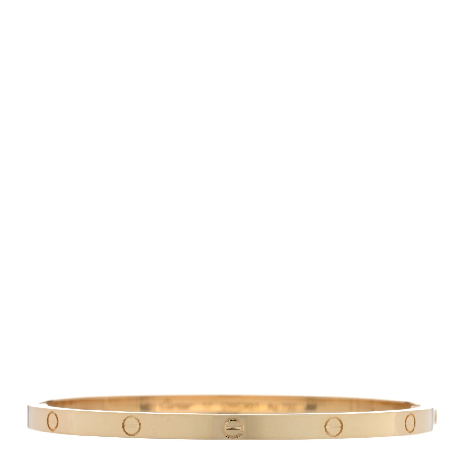 Cartier 18K Yellow Gold Small LOVE Bracelet 17 1 of 8