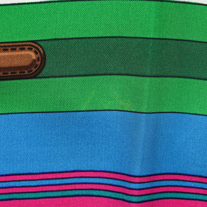 Hermes Silk Les Sangles Scarf 90 10 of 10