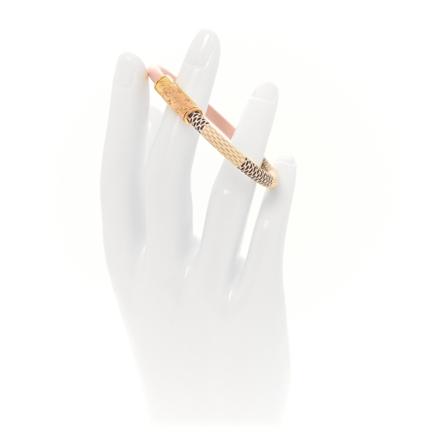 Louis Vuitton Damier Azur Daily Confidential Bracelet 17 Pink 2 of 3
