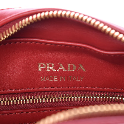 Prada Soft Calfskin Diagramme Crossbody Bag Fuoco Magenta 8 of 9