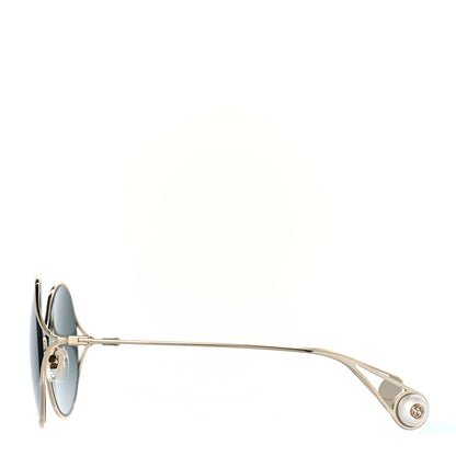 Gucci Round Pearl Tip Sunglasses GG0253SA Gold 2 of 7