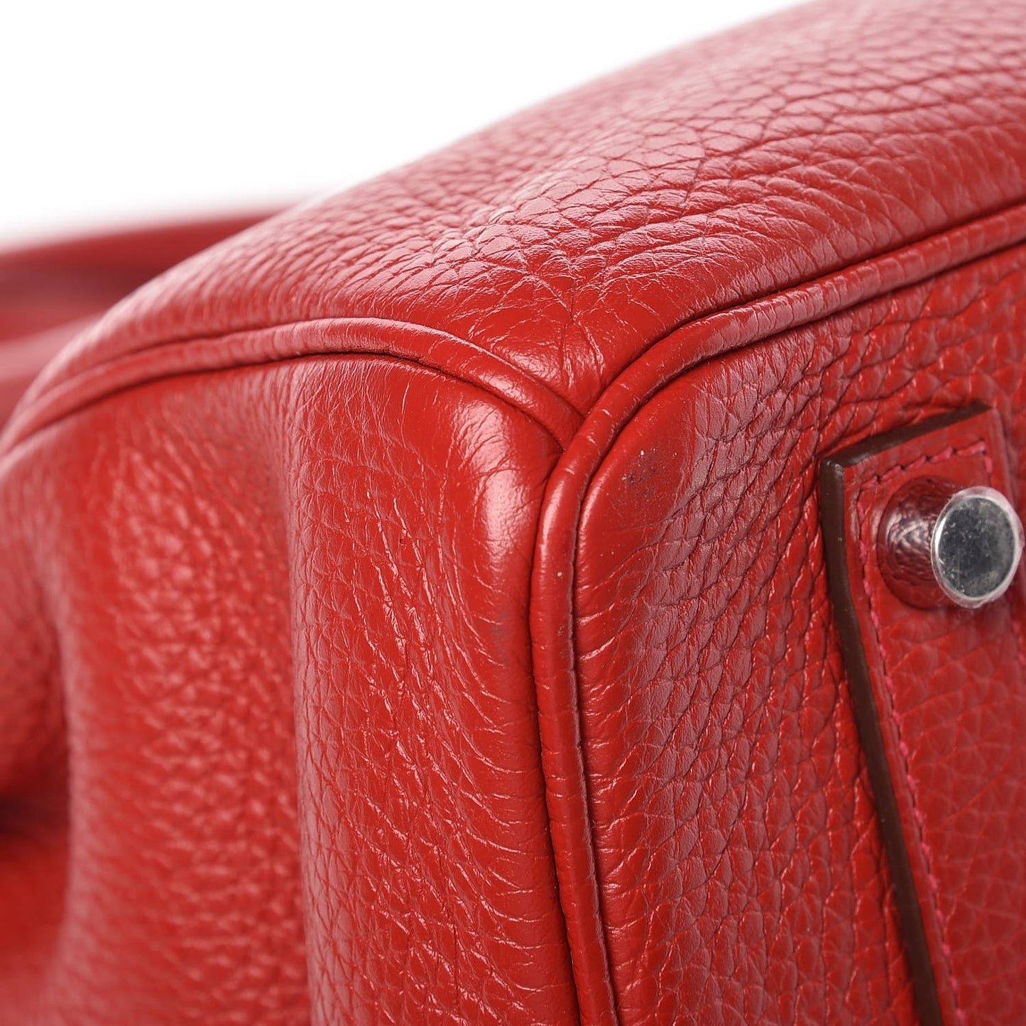 Taurillon Clemence Birkin 35 Rouge Casaque