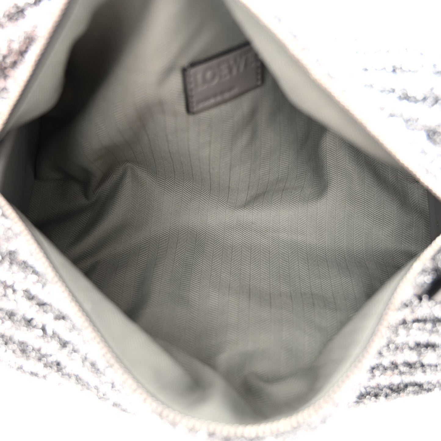 Metallic Lurex Pleated Bracelet Pouch Shoulder Bag Silver