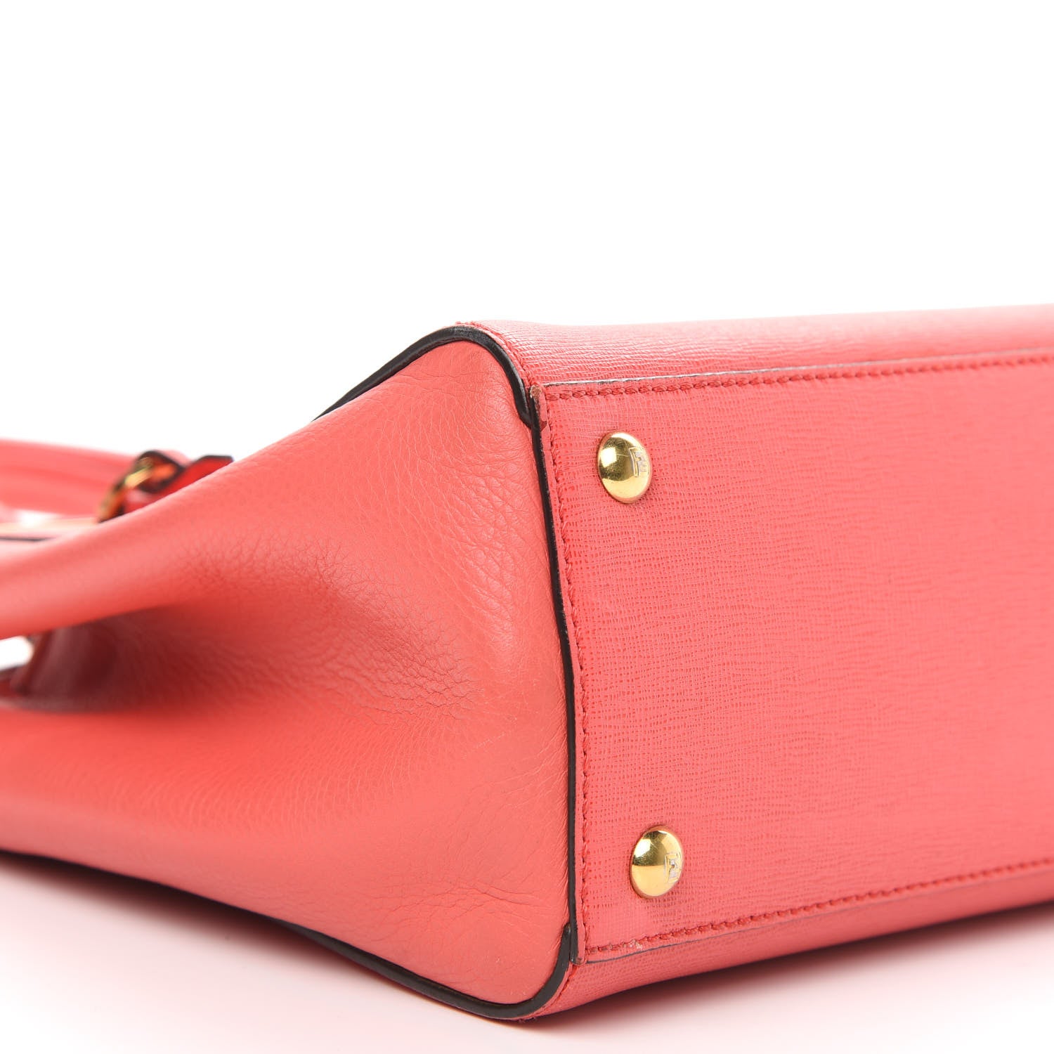 Fendi Vitello Elite Flamingo Petite 2Jours Tote Rosa Exstasy 8 of 12