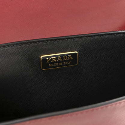 Prada Antic Soft Padlock Shoulder Bag Granato 6 of 10