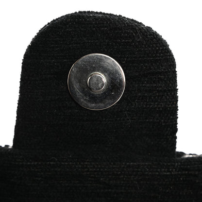 Chanel Tweed CC Cruise Small Chain Flap Black Silver 14 of 19