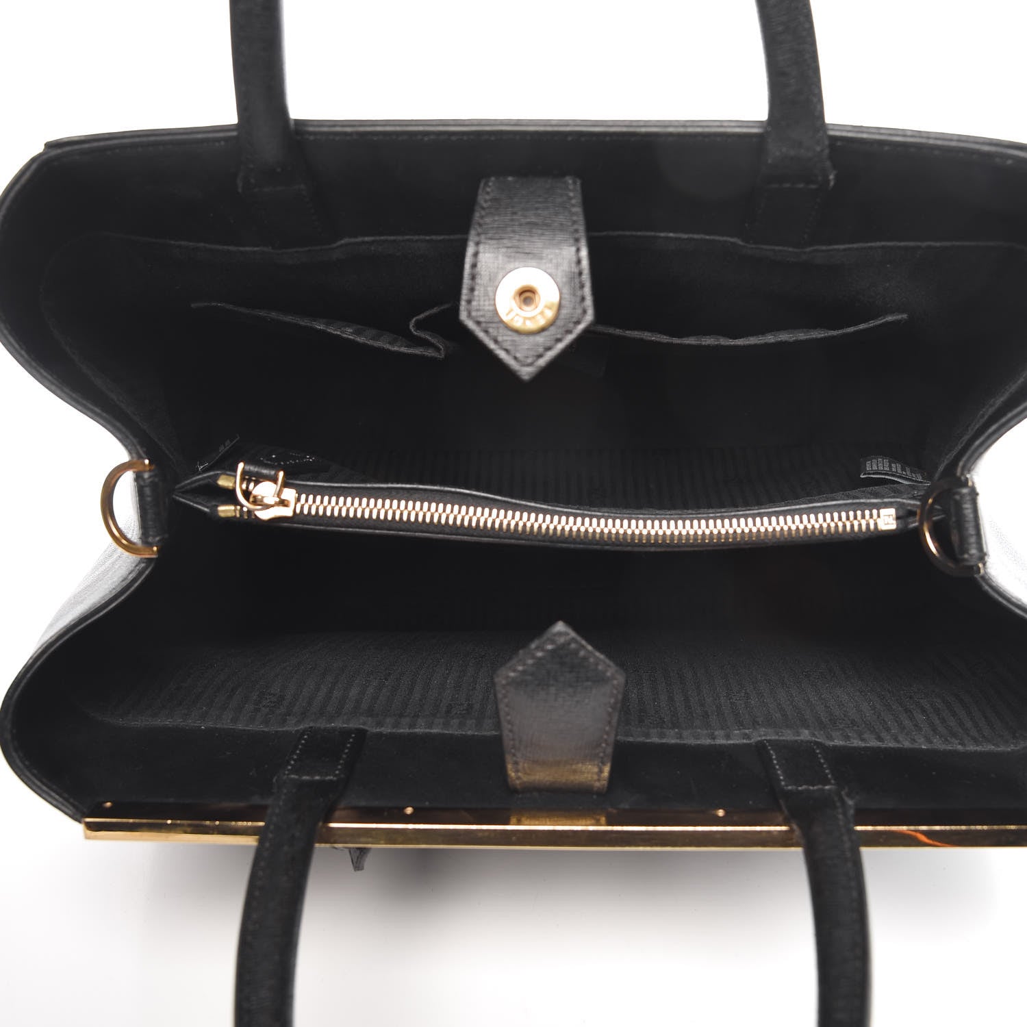 Fendi Vitello Elite Regular 2Jours Tote Black 5 of 18