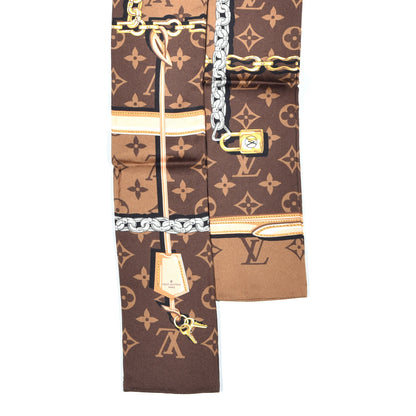 Louis Vuitton Silk Monogram Confidential Bandeau Brown 3 of 4