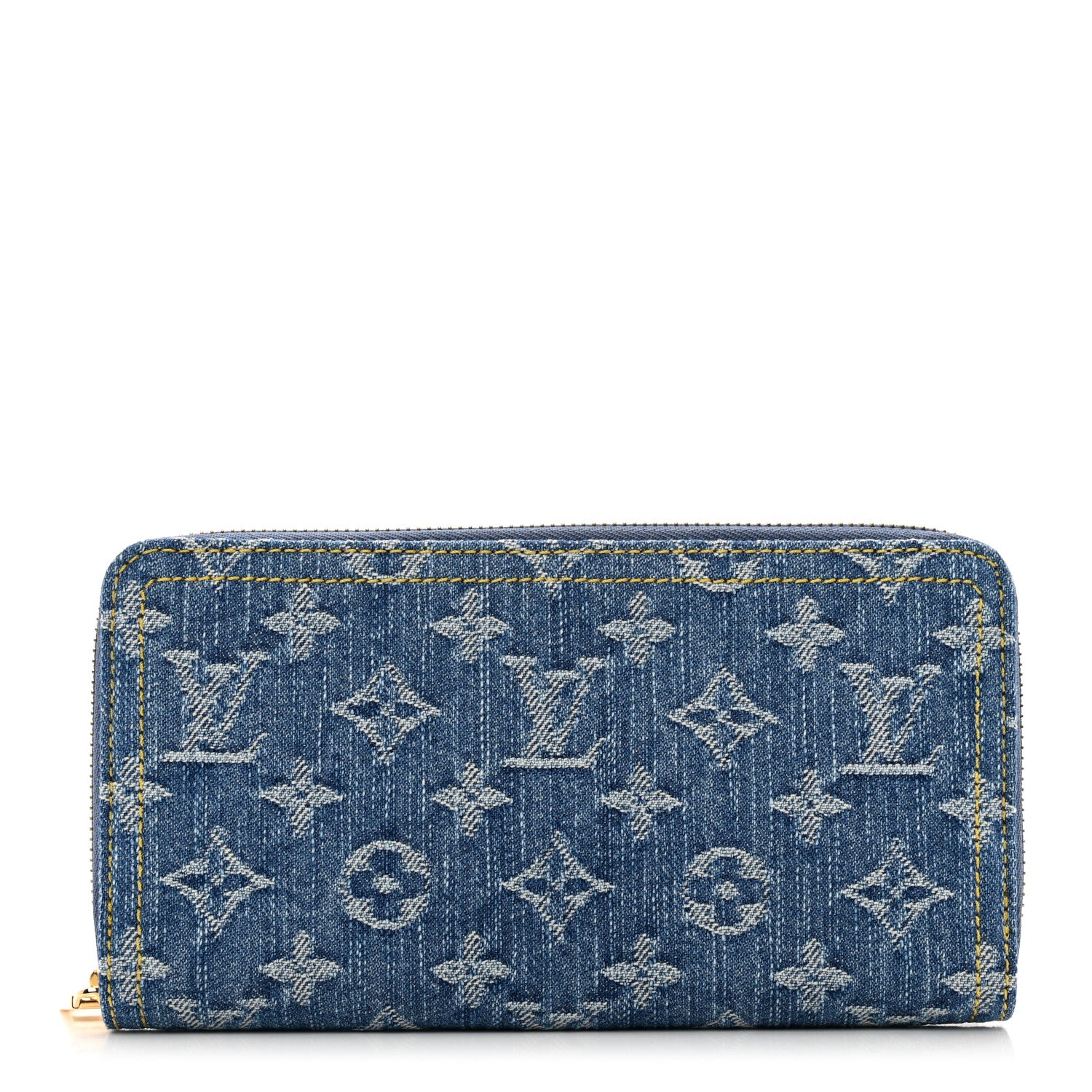 Louis Vuitton Monogram Denim Zippy Wallet NM Blue 1 of 6