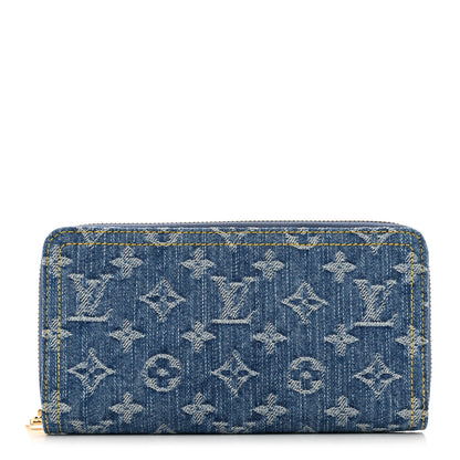 Louis Vuitton Monogram Denim Zippy Wallet NM Blue 1 of 6
