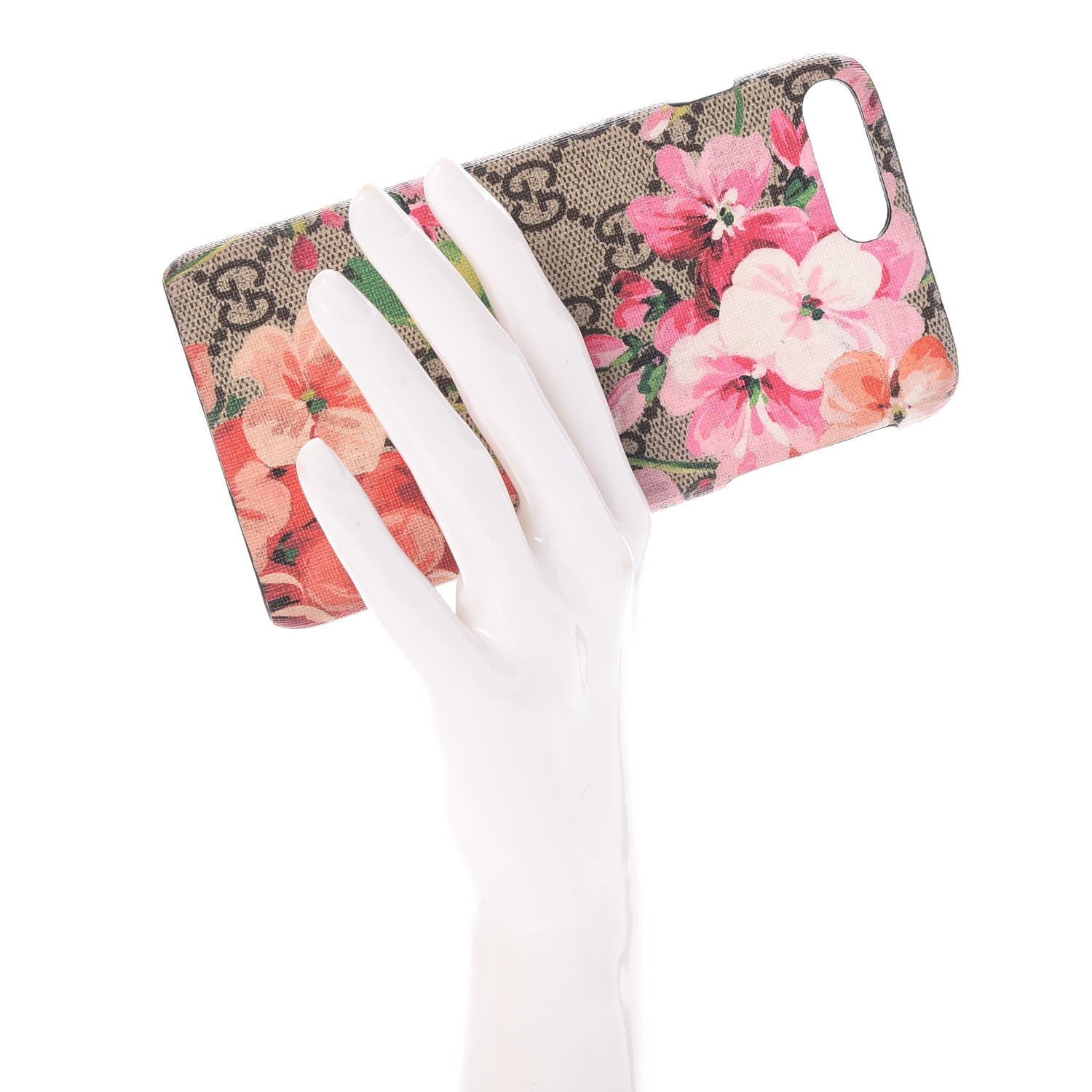 Gucci GG Supreme Monogram Blooms iPhone 8 Plus Case Beige Multicolor Dry Rose 2 of 8