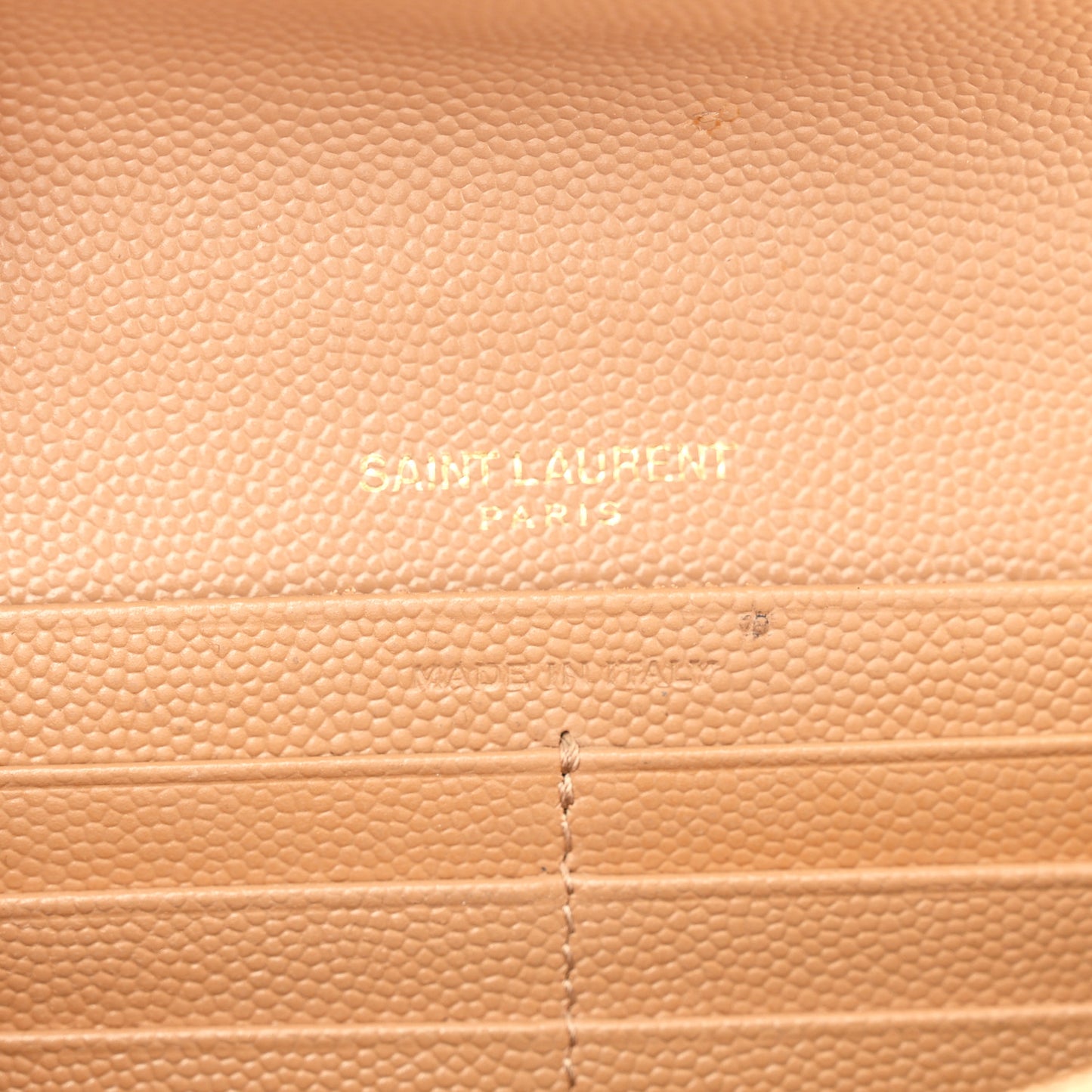 Grain De Poudre Matelasse Chevron Monogram Flap Wallet Cork
