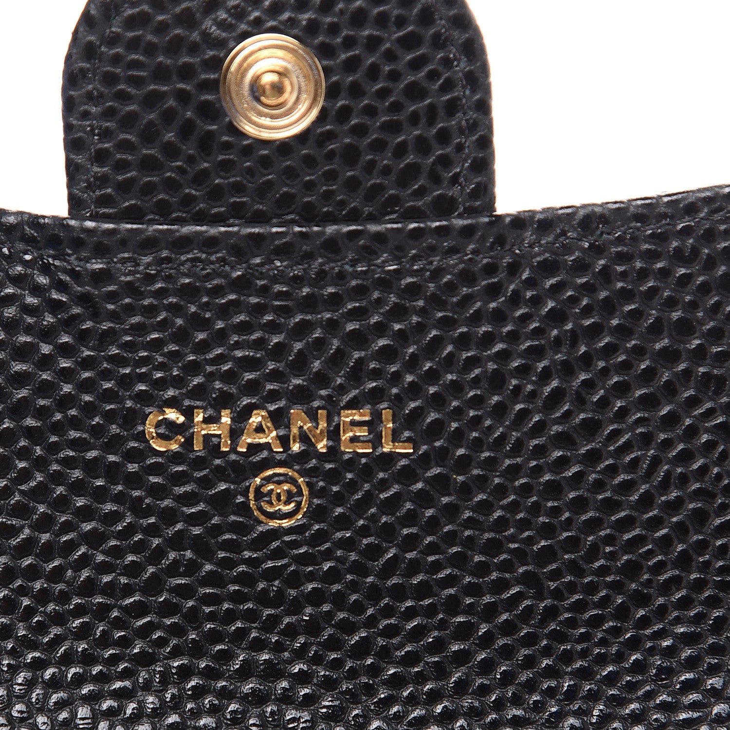 Chanel Caviar Quilted Flap Card Holder Wallet Black 6 of 8