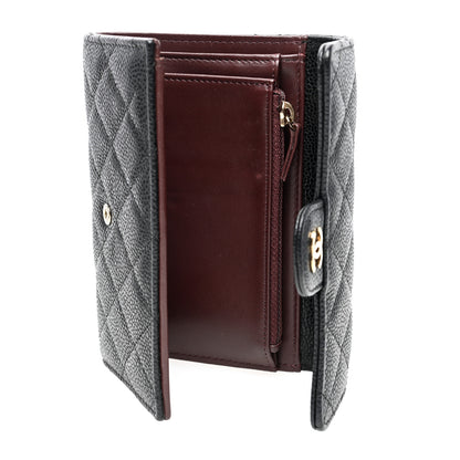 Chanel Caviar Quilted Medium Flap Wallet Black 5 of 9
